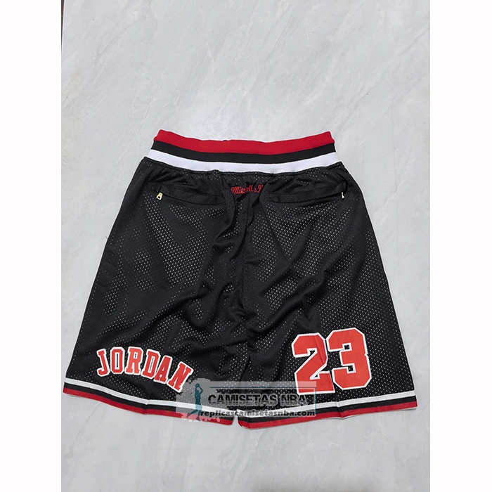 Pantalone Chicago Bulls Mitchell & Ness Just Don 1997-98 Negro